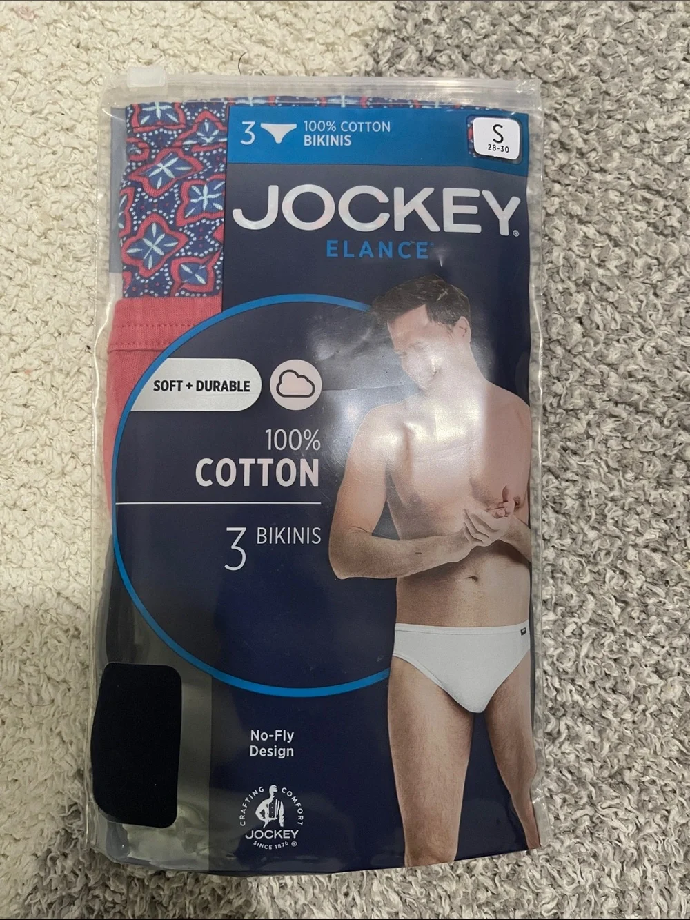 NIP- Jockey - Men’s S cotton bikinis 3 pack Assorted